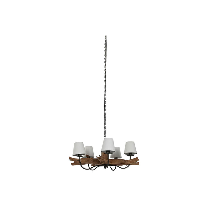 Ceiling Light Home ESPRIT Iron Teak 90 x 90 x 35 cm