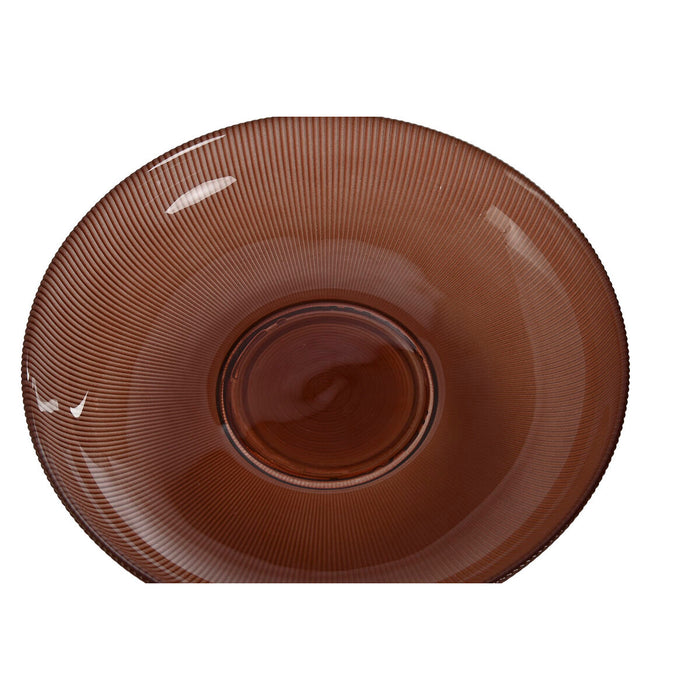 Centerpiece Home ESPRIT Brown Crystal 23,5 X 23,5 X 11 cm