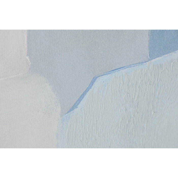 Canvas Home ESPRIT Blue White Sky blue Abstract Urban 100 x 4 x 140 cm (2 Units)
