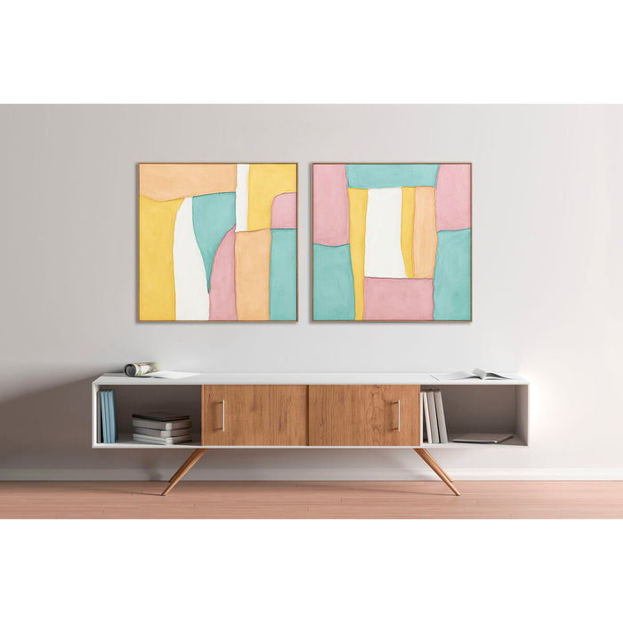 Canvas Home ESPRIT polystyrene Canvas 102 x 4,5 x 102 cm