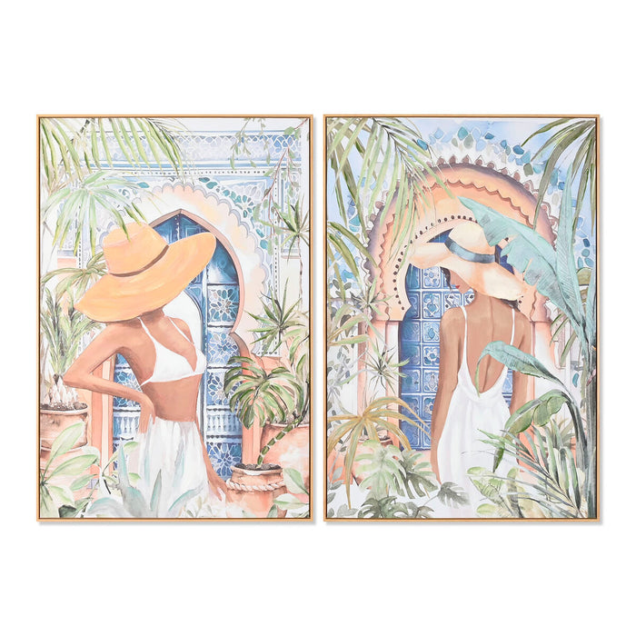 Canvas Home ESPRIT polystyrene Canvas 80 x 3,5 x 120 cm