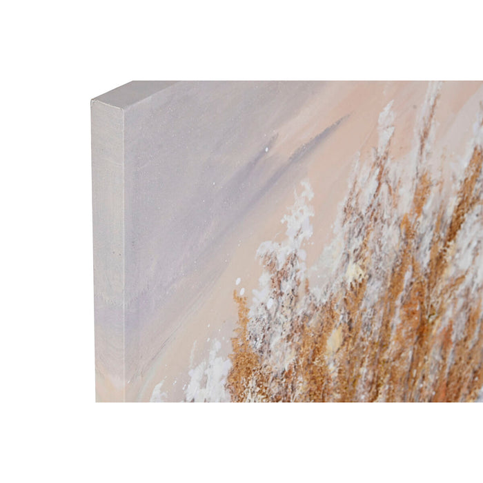Canvas Home ESPRIT Canvas MDF Wood 80 x 3 x 80 cm