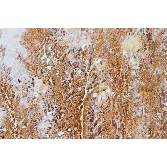 Canvas Home ESPRIT Canvas MDF Wood 80 x 3 x 80 cm