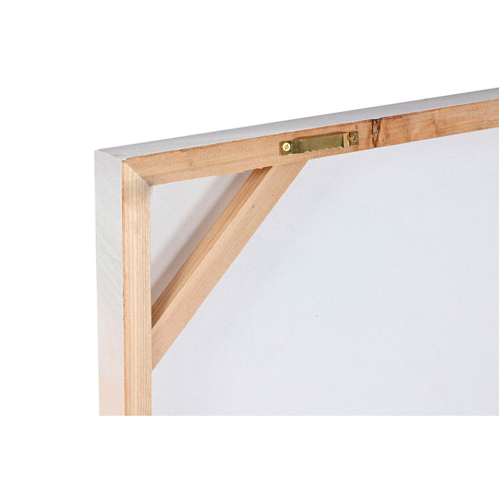 Canvas Home ESPRIT Canvas MDF Wood 80 x 3 x 80 cm