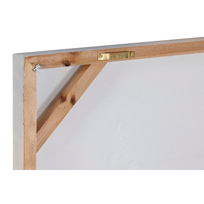 Canvas Home ESPRIT Canvas MDF Wood 80 x 3 x 80 cm
