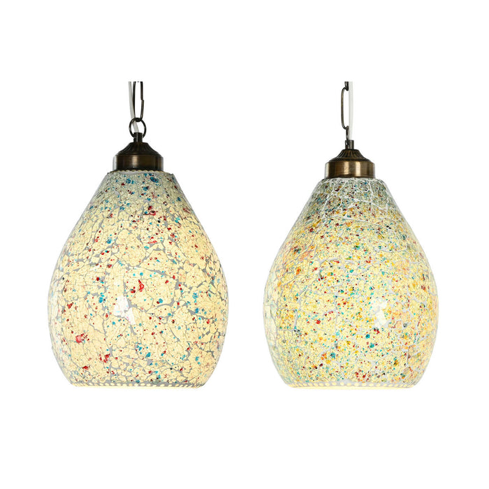 Ceiling Light Home ESPRIT Green Sky blue Metal Crystal 25 W 23 x 23 x 66 cm (2 Units)