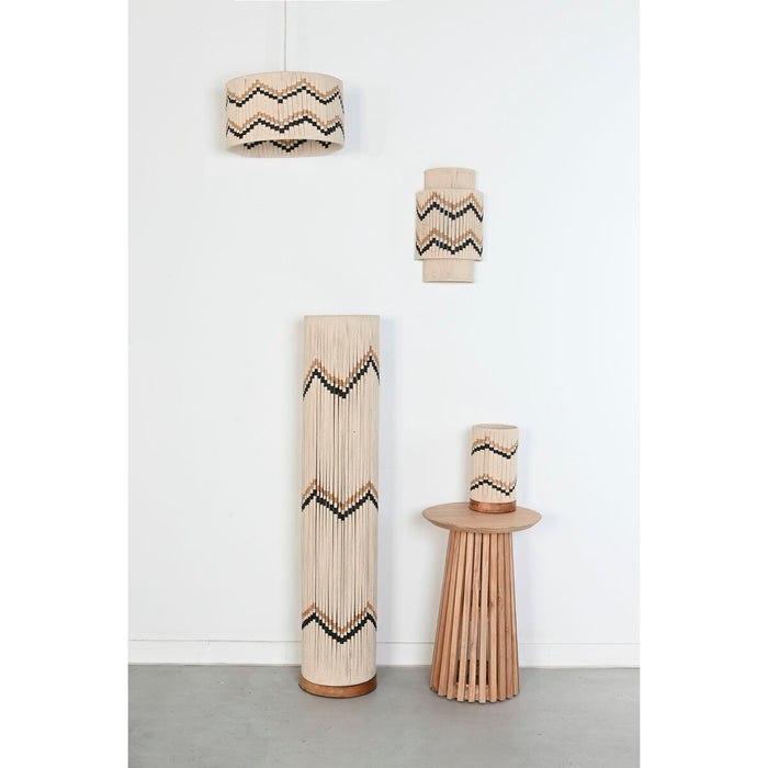 Ceiling Light Home ESPRIT Bicoloured Raffia 50 W 39 x 39 x 21 cm