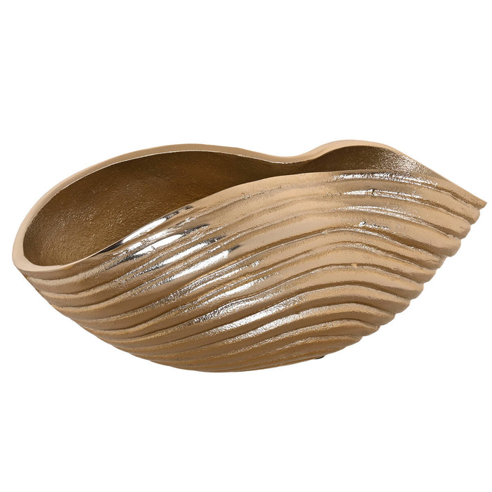 Centerpiece Home ESPRIT Golden Aluminium 30 x 16 x 14 cm