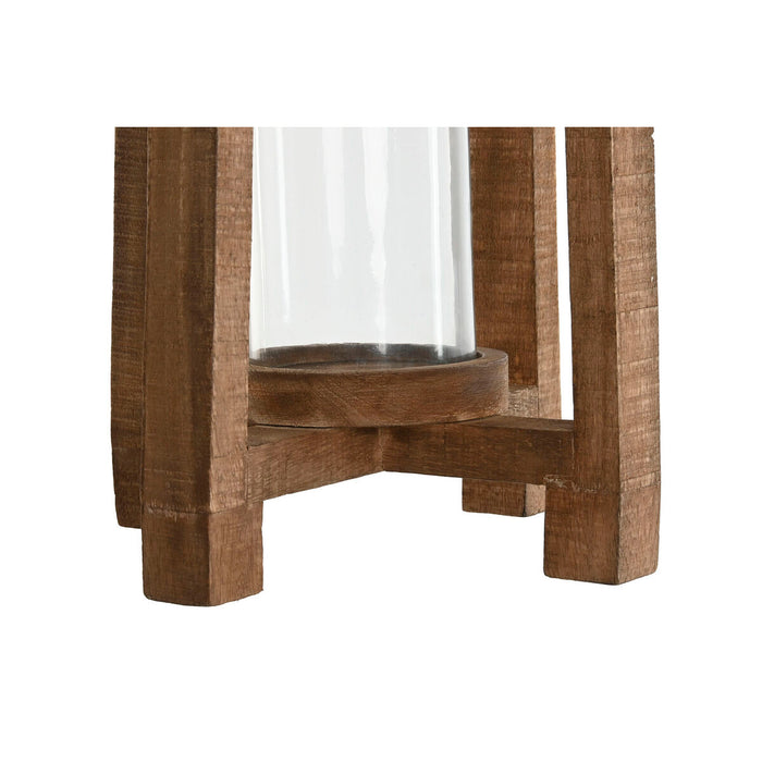 Candleholder Home ESPRIT Natural Crystal Mango wood 27 x 27 x 54 cm