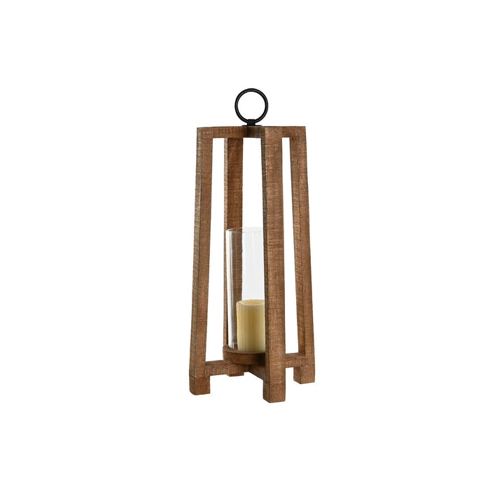 Candleholder Home ESPRIT Natural Crystal Mango wood 27 x 27 x 54 cm