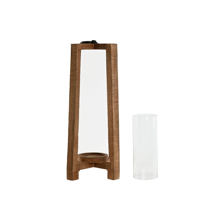 Candleholder Home ESPRIT Natural Crystal Mango wood 27 x 27 x 54 cm