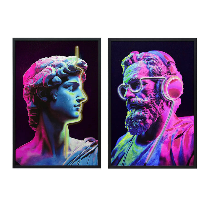 Canvas Home ESPRIT polystyrene Canvas 63 x 3 x 93 cm