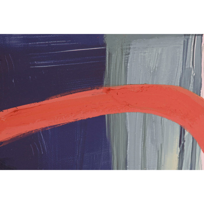 Canvas Home ESPRIT White Turquoise Abstract Urban 120 x 4 x 90 cm (2 Units)