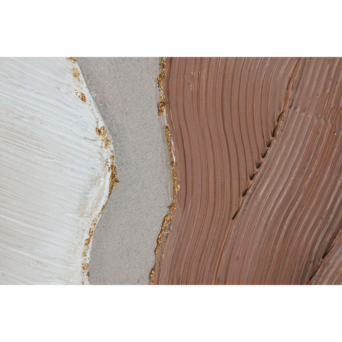 Canvas Home ESPRIT White Brown Abstract Scandinavian 50 x 3 x 100 cm (2 Units)