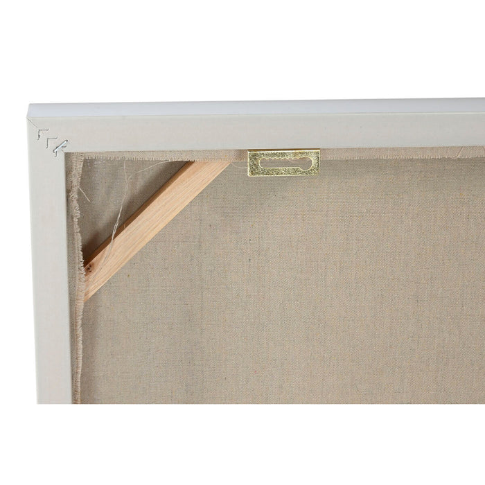 Canvas Home ESPRIT White Natural Boho 82 x 4,5 x 82 cm (2 Units)