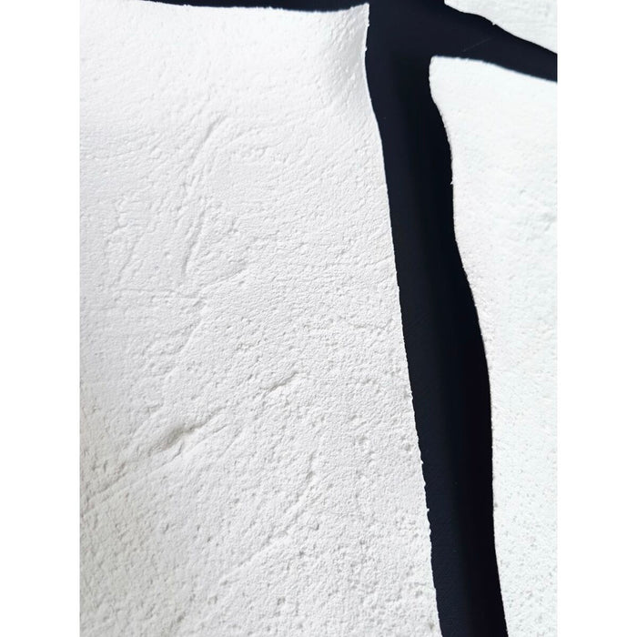 Canvas Home ESPRIT White Black Modern 80 x 4 x 80 cm (2 Units)