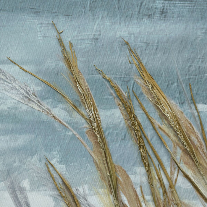 Canvas Home ESPRIT Blue White Mediterranean Seagull 140 x 3,7 x 70 cm (2 Units)