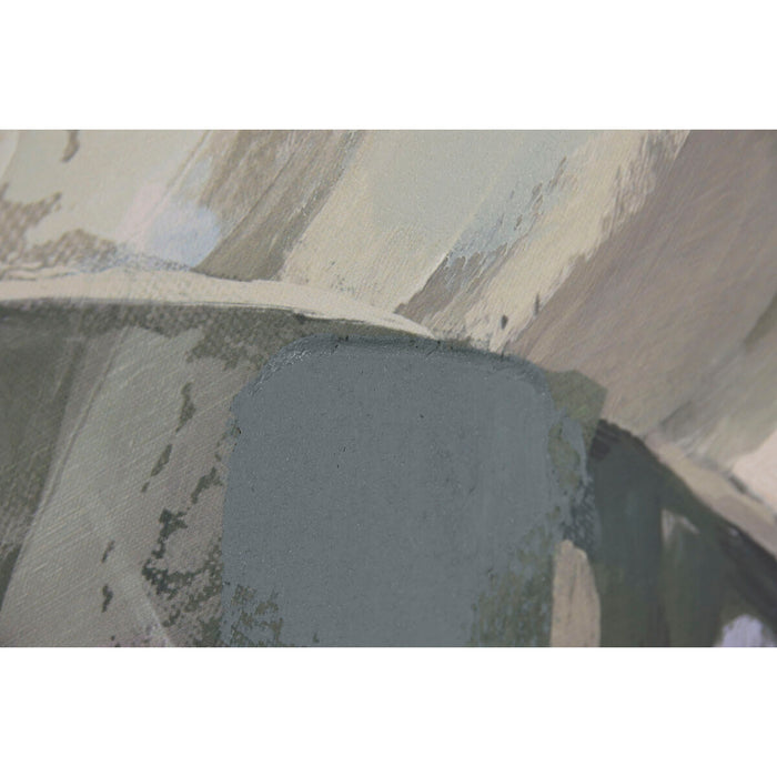 Canvas Home ESPRIT Brown Green Palms Tropical 122,5 x 3,5 x 82,5 cm (2 Units)