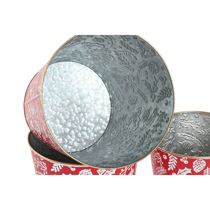 Christmas Decorations Set Home ESPRIT Red Green Christmas 21 x 21 x 19 cm (2 Units)