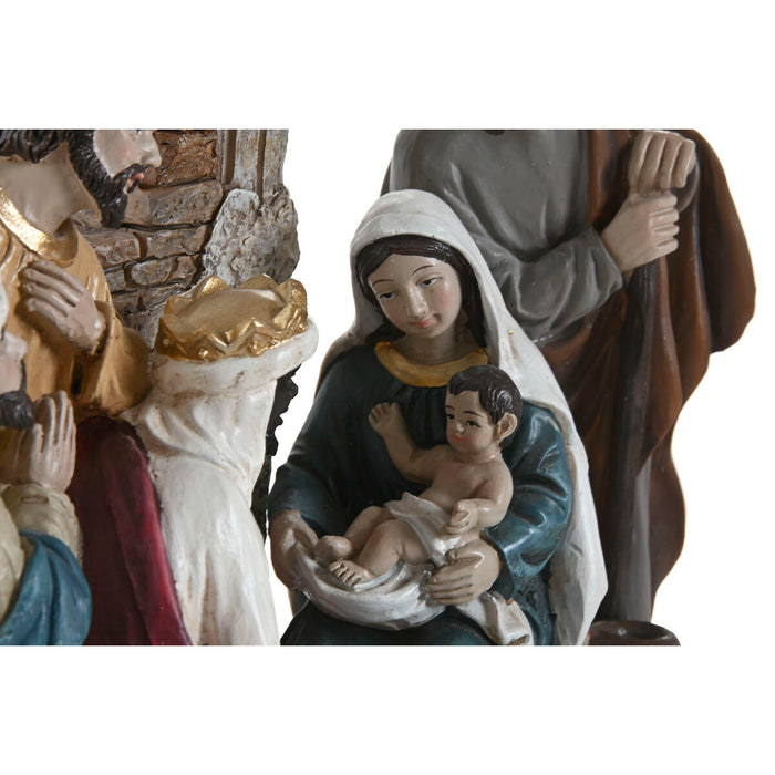 Christmas nativity set Home ESPRIT Multicolour Resin 20,5 x 8,5 x 20,5 cm
