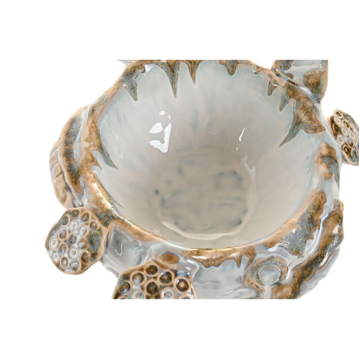 Centerpiece Home ESPRIT Blue White Ceramic 28 x 25 x 13 cm