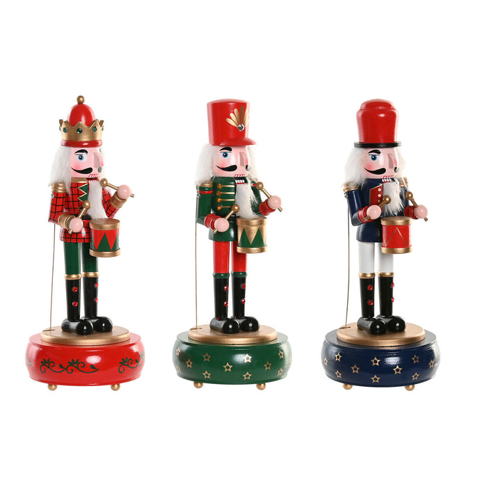 Christmas bauble Home ESPRIT Multicolour Nutcracker 10 x 10 x 30 cm