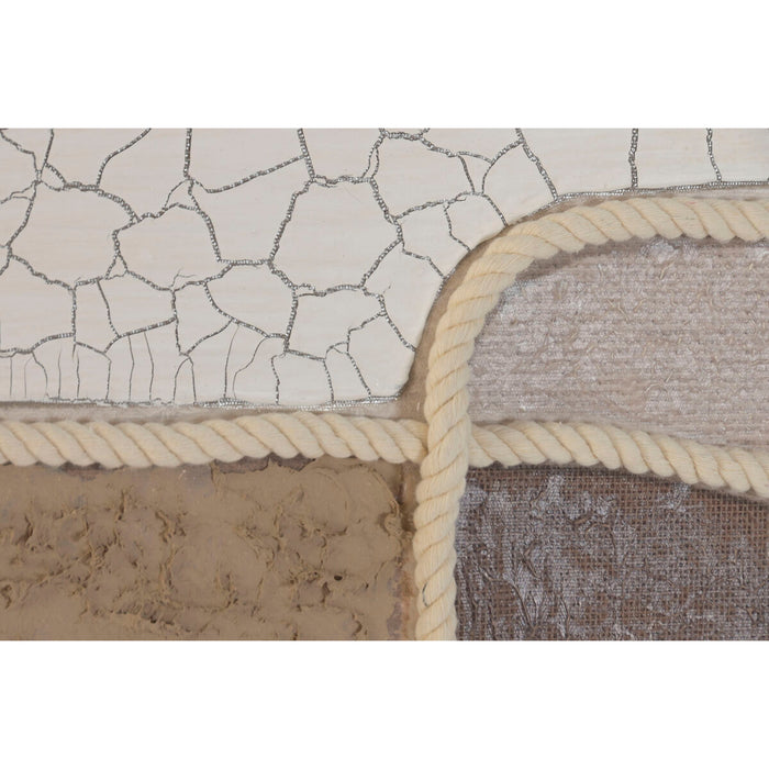 Canvas Home ESPRIT White Beige Abstract Urban (2 Units)