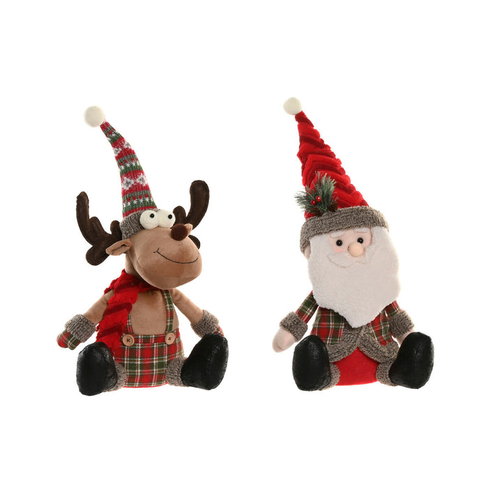 Christmas bauble Home ESPRIT Red Green 23 X 16 X 51 CM (2 Units)