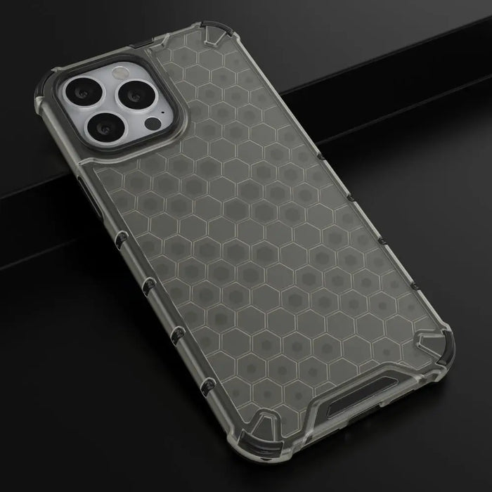 Honeycomb Case armor cover with TPU Bumper for iPhone 13 Pro Max black - Cell phone cases and covers<<<HurtelXML