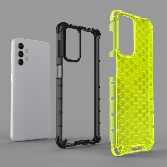 Honeycomb Case armor cover with TPU Bumper for Samsung Galaxy A32 5G green - Cell phone cases and covers<<<HurtelXML