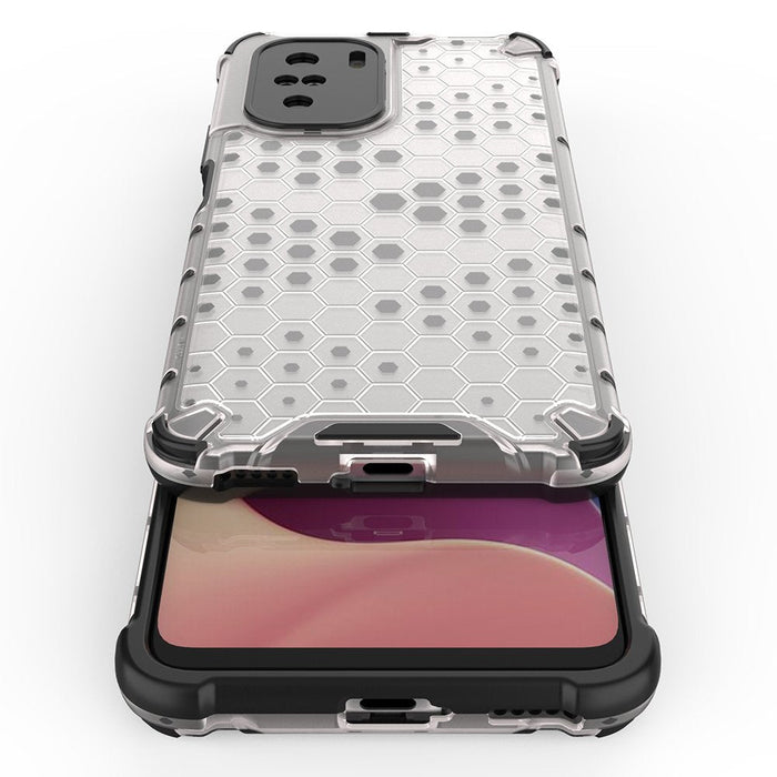 Honeycomb Case armor cover with TPU Bumper for Xiaomi Redmi K40 Pro+ / K40 Pro / K40 / Poco F3 black - Cell phone cases