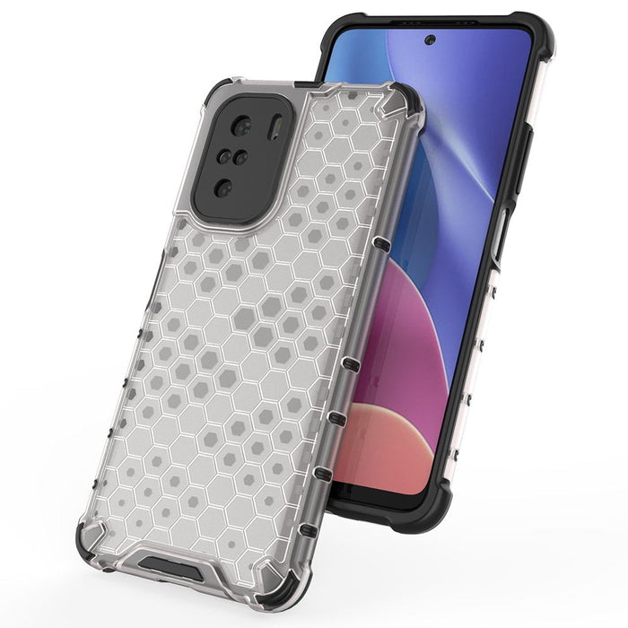 Honeycomb Case armor cover with TPU Bumper for Xiaomi Redmi K40 Pro+ / K40 Pro / K40 / Poco F3 black - Cell phone cases