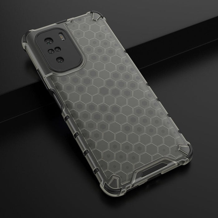 Honeycomb Case armor cover with TPU Bumper for Xiaomi Redmi K40 Pro+ / K40 Pro / K40 / Poco F3 black - Cell phone cases