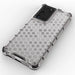 Honeycomb case armored cover with a gel frame for Samsung Galaxy S22 Ultra transparent - Cell phone cases