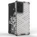 Honeycomb case armored cover with a gel frame for Samsung Galaxy S22 Ultra transparent - Cell phone cases