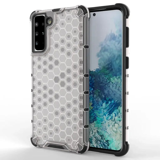 Honeycomb case armored cover with a gel frame for Samsung Galaxy S22 transparent - Cell phone cases