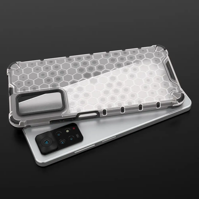 Honeycomb case armored cover with a gel frame for Xiaomi Redmi Note 11 Pro + 11 Pro black - Cell phone cases