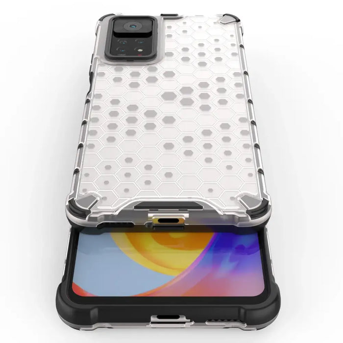 Honeycomb case armored cover with a gel frame for Xiaomi Redmi Note 11 Pro + 11 Pro black - Cell phone cases