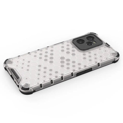 Honeycomb case armored cover with a gel frame Realme C35 transparent - Cell phone cases and covers<<<HurtelXML