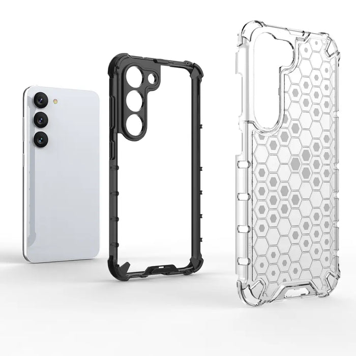 Honeycomb case for Samsung Galaxy S23 armored hybrid cover black - Cell phone cases and covers<<<HurtelXML