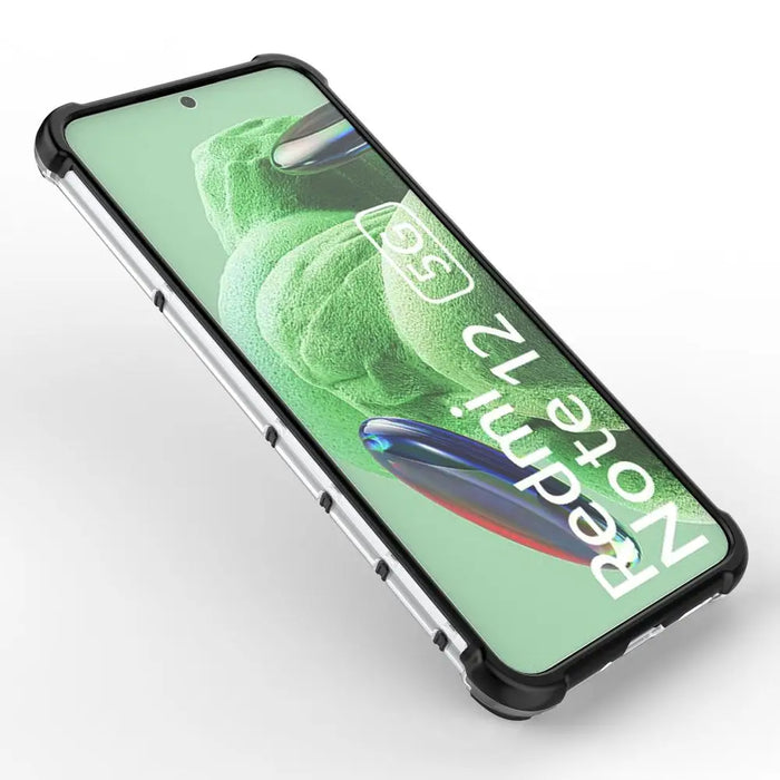 Honeycomb case for Xiaomi Redmi Note 12 5G / Poco X5 5G armored hybrid cover black - Cell phone cases