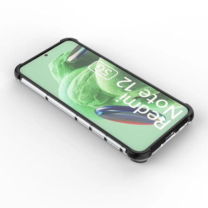 Honeycomb case for Xiaomi Redmi Note 12 5G / Poco X5 5G armored hybrid cover black - Cell phone cases