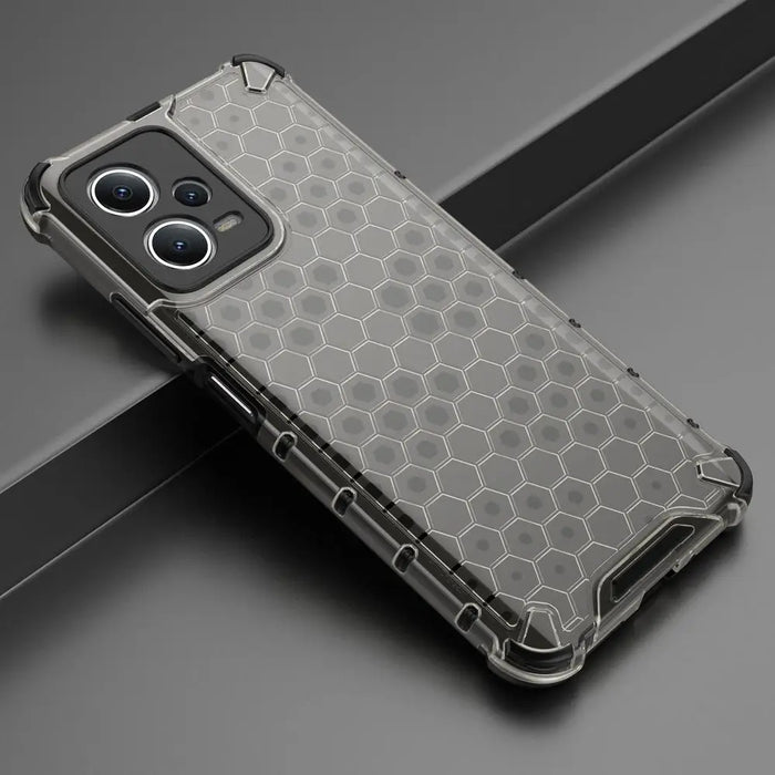Honeycomb case for Xiaomi Redmi Note 12 5G / Poco X5 5G armored hybrid cover black - Cell phone cases