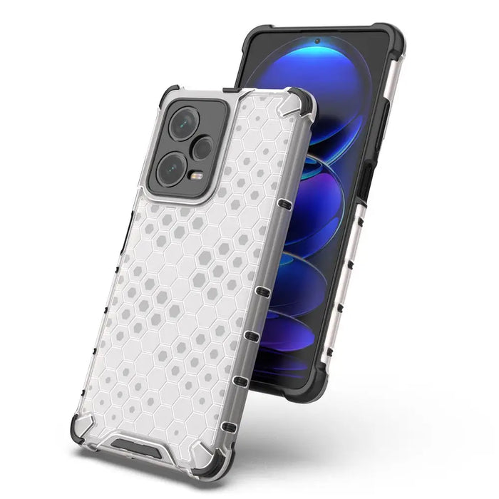 Honeycomb case for Xiaomi Redmi Note 12 Pro+ armored hybrid cover black - Cell phone cases and covers<<<HurtelXML