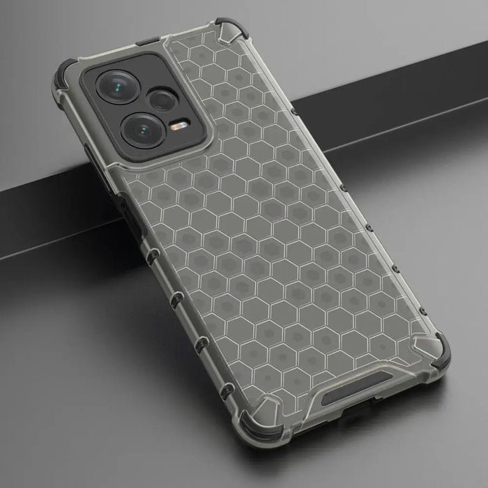 Honeycomb case for Xiaomi Redmi Note 12 Pro+ armored hybrid cover black - Cell phone cases and covers<<<HurtelXML