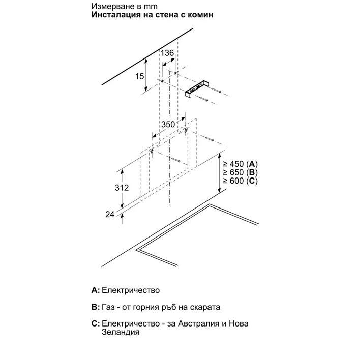 Hood BOSCH DWK65DK60 - Аспиратори<<<BOSCH аспиратори<<<BOSCH<<<PolyComp&&&Стандартни абсорбатори<<<Абсорбатори<<<Едра