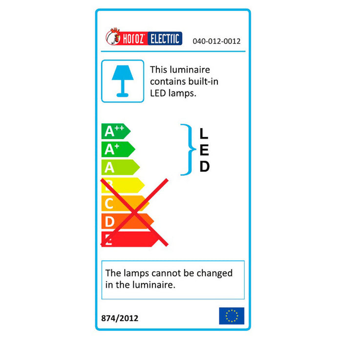 LED WALL LAMP 12W 4200K CHROME HOROZ KANARYA-12