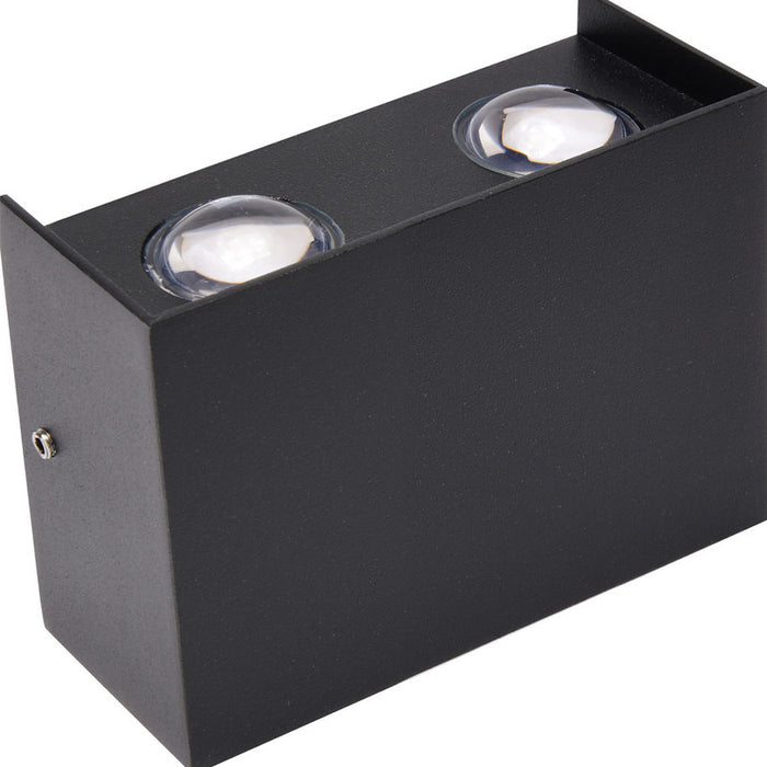 LED FACADE FIXTURE 4W 4200K BI-DIRECTIONAL BLACK HOROZ PROTON
