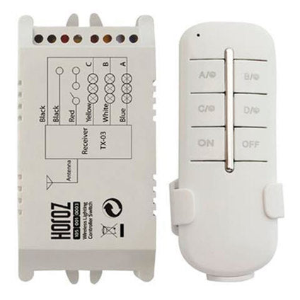 WIRELESS CONTROLLER UP TO 60M 1000W, 3 HOROZ CIRCUITS