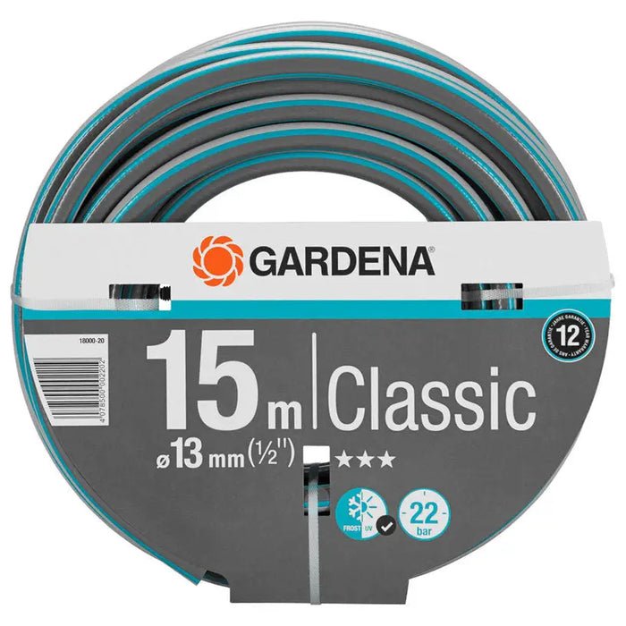 HOSE 15M 1/2’’ CLASSIC GARDENA 18000-20 - Маркучи напояване<<<Напояване<<<Градина<<<Praktiker&&&Маркучи<<<Поливане